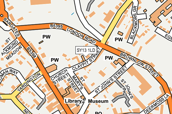 SY13 1LD map - OS OpenMap – Local (Ordnance Survey)