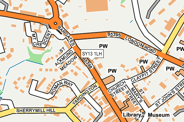 SY13 1LH map - OS OpenMap – Local (Ordnance Survey)
