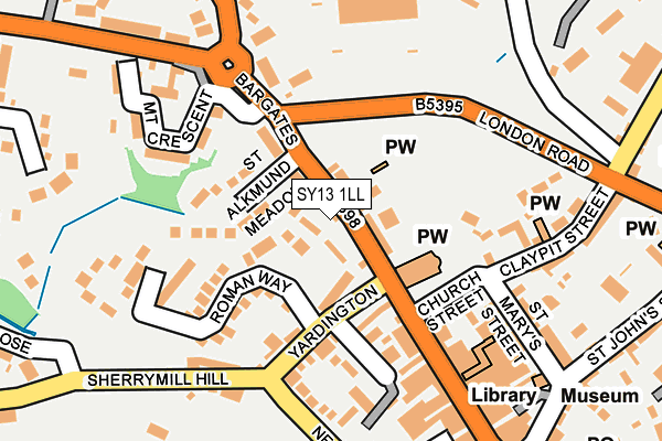 SY13 1LL map - OS OpenMap – Local (Ordnance Survey)