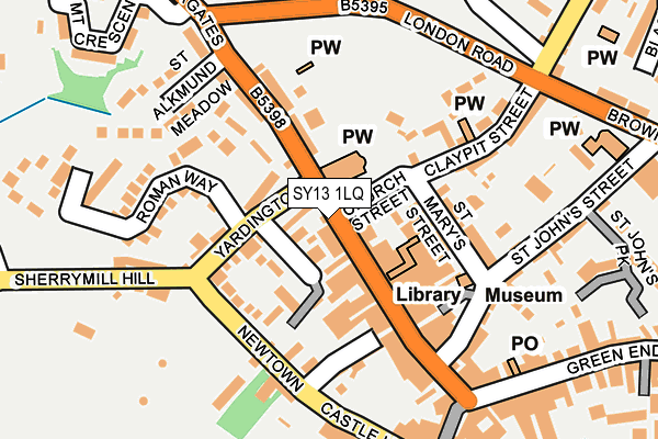 SY13 1LQ map - OS OpenMap – Local (Ordnance Survey)