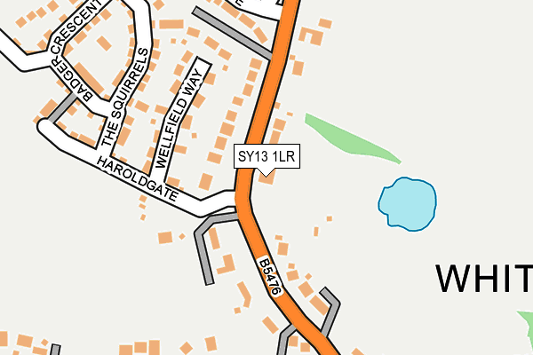 SY13 1LR map - OS OpenMap – Local (Ordnance Survey)