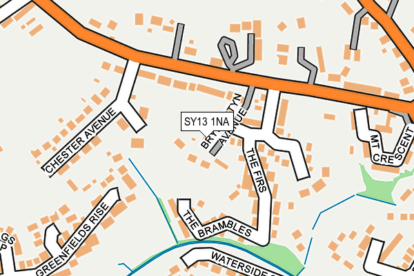 SY13 1NA map - OS OpenMap – Local (Ordnance Survey)