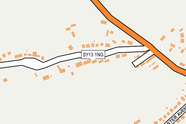 SY13 1NG map - OS OpenMap – Local (Ordnance Survey)