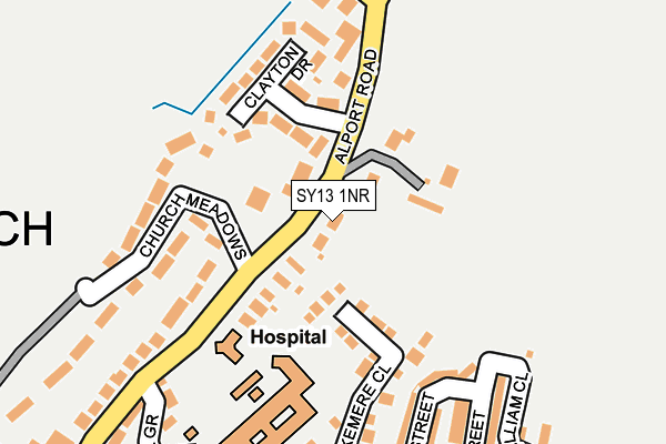 SY13 1NR map - OS OpenMap – Local (Ordnance Survey)