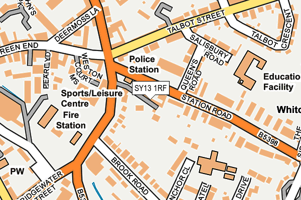 SY13 1RF map - OS OpenMap – Local (Ordnance Survey)