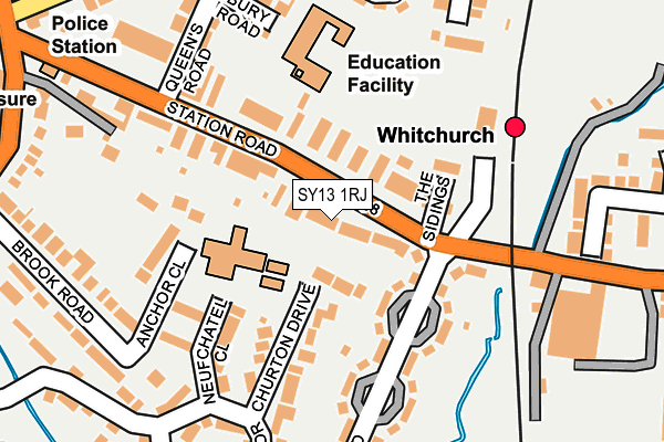 SY13 1RJ map - OS OpenMap – Local (Ordnance Survey)