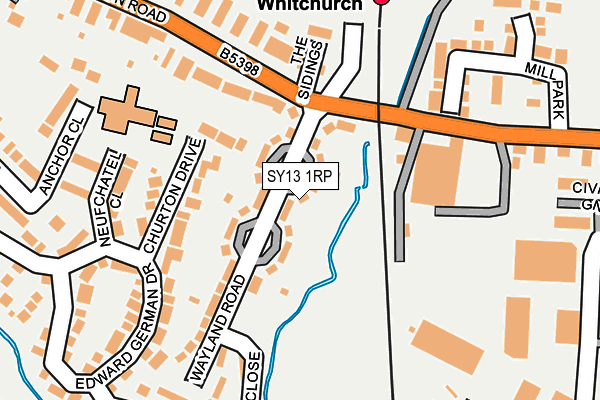 SY13 1RP map - OS OpenMap – Local (Ordnance Survey)