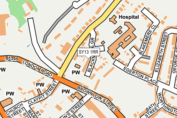 SY13 1RR map - OS OpenMap – Local (Ordnance Survey)