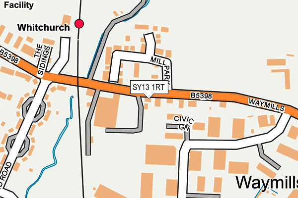 SY13 1RT map - OS OpenMap – Local (Ordnance Survey)