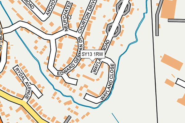 SY13 1RW map - OS OpenMap – Local (Ordnance Survey)