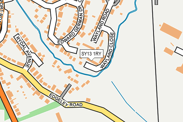 SY13 1RY map - OS OpenMap – Local (Ordnance Survey)