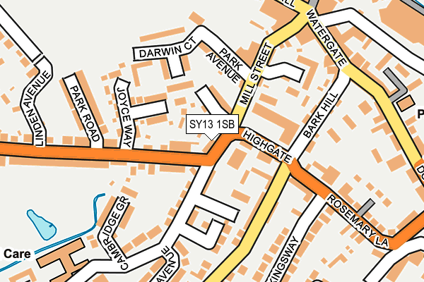 SY13 1SB map - OS OpenMap – Local (Ordnance Survey)