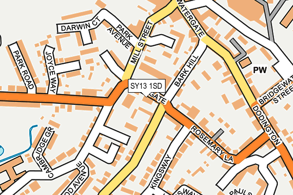 SY13 1SD map - OS OpenMap – Local (Ordnance Survey)