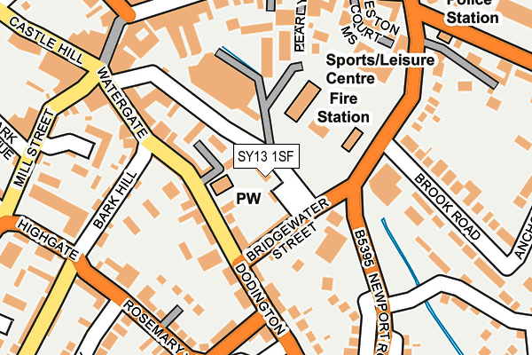 SY13 1SF map - OS OpenMap – Local (Ordnance Survey)