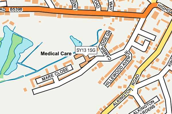 SY13 1SG map - OS OpenMap – Local (Ordnance Survey)