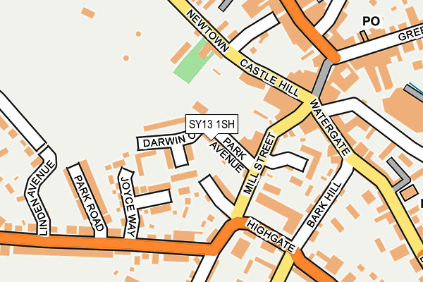 SY13 1SH map - OS OpenMap – Local (Ordnance Survey)