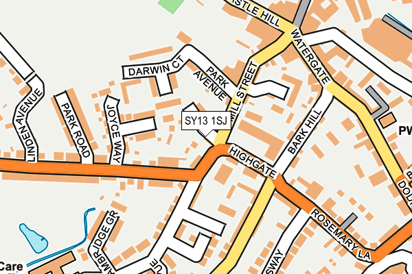 SY13 1SJ map - OS OpenMap – Local (Ordnance Survey)