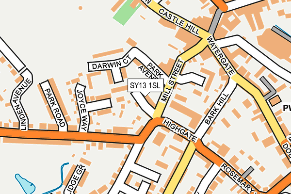 SY13 1SL map - OS OpenMap – Local (Ordnance Survey)