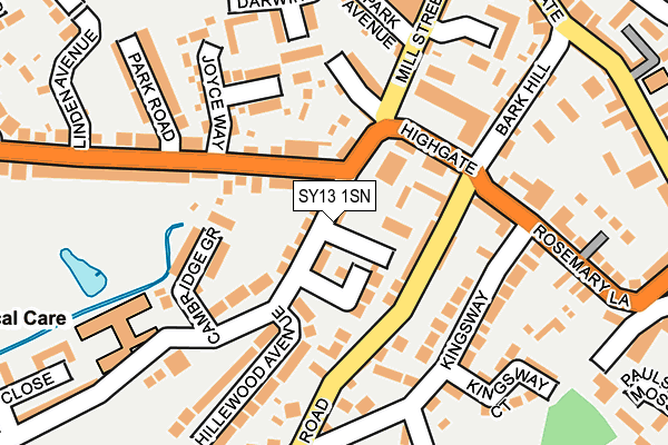 SY13 1SN map - OS OpenMap – Local (Ordnance Survey)