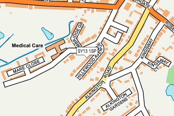 SY13 1SP map - OS OpenMap – Local (Ordnance Survey)