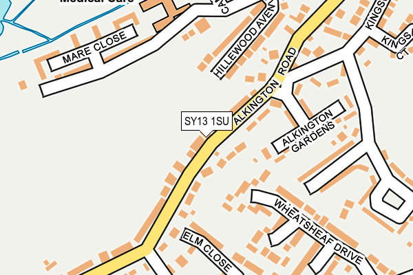 SY13 1SU map - OS OpenMap – Local (Ordnance Survey)