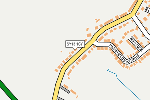 SY13 1SY map - OS OpenMap – Local (Ordnance Survey)