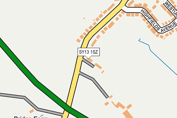 SY13 1SZ map - OS OpenMap – Local (Ordnance Survey)