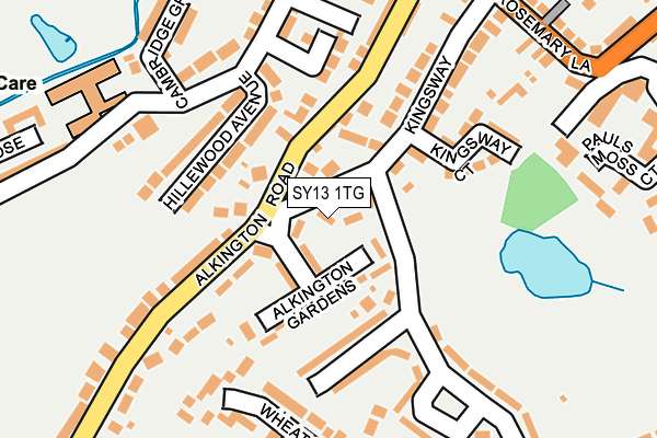 SY13 1TG map - OS OpenMap – Local (Ordnance Survey)