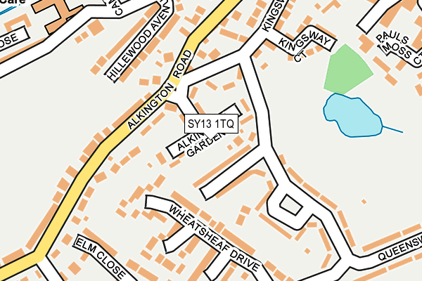 SY13 1TQ map - OS OpenMap – Local (Ordnance Survey)