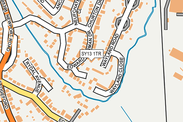 SY13 1TR map - OS OpenMap – Local (Ordnance Survey)