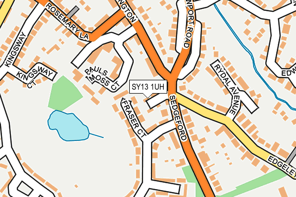 SY13 1UH map - OS OpenMap – Local (Ordnance Survey)