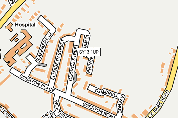 SY13 1UP map - OS OpenMap – Local (Ordnance Survey)