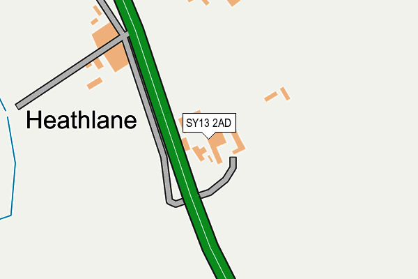 SY13 2AD map - OS OpenMap – Local (Ordnance Survey)