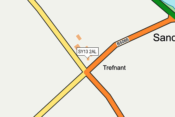 SY13 2AL map - OS OpenMap – Local (Ordnance Survey)