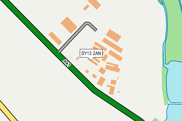 SY13 2AN map - OS OpenMap – Local (Ordnance Survey)