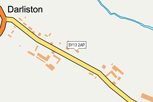 SY13 2AP map - OS OpenMap – Local (Ordnance Survey)