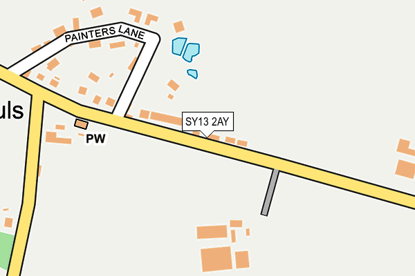 SY13 2AY map - OS OpenMap – Local (Ordnance Survey)