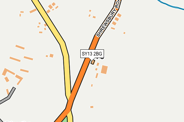 SY13 2BG map - OS OpenMap – Local (Ordnance Survey)