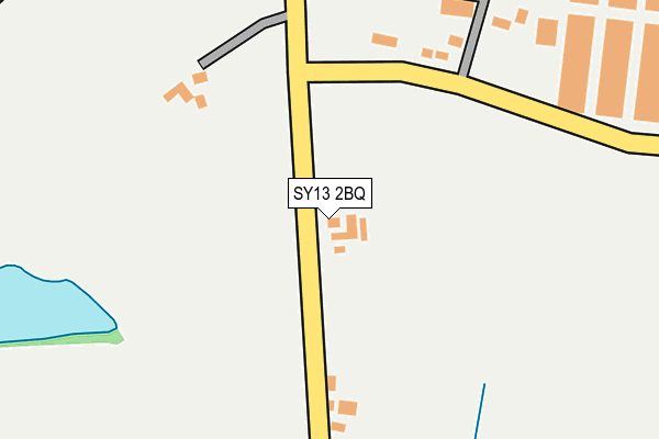 SY13 2BQ map - OS OpenMap – Local (Ordnance Survey)