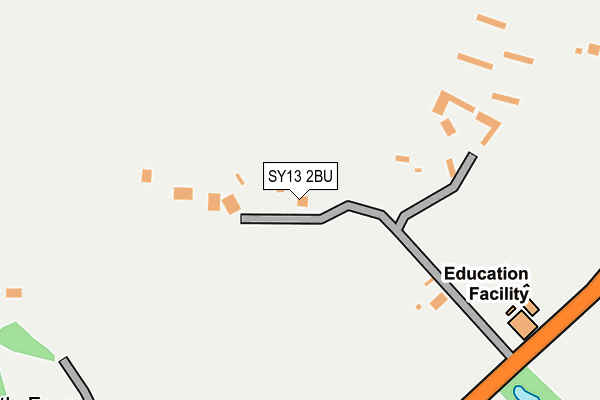 SY13 2BU map - OS OpenMap – Local (Ordnance Survey)