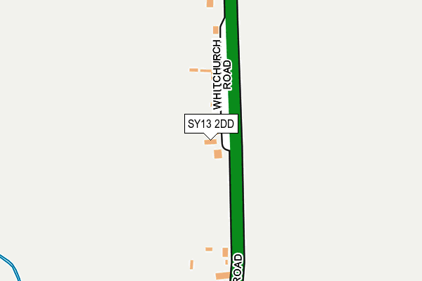 SY13 2DD map - OS OpenMap – Local (Ordnance Survey)