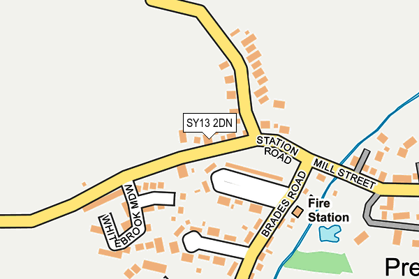SY13 2DN map - OS OpenMap – Local (Ordnance Survey)