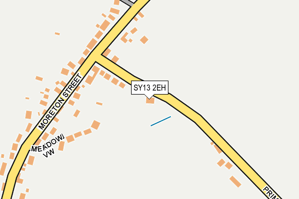 SY13 2EH map - OS OpenMap – Local (Ordnance Survey)