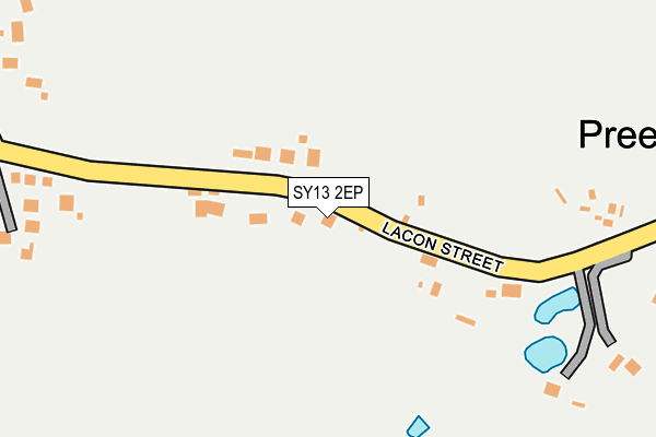 SY13 2EP map - OS OpenMap – Local (Ordnance Survey)