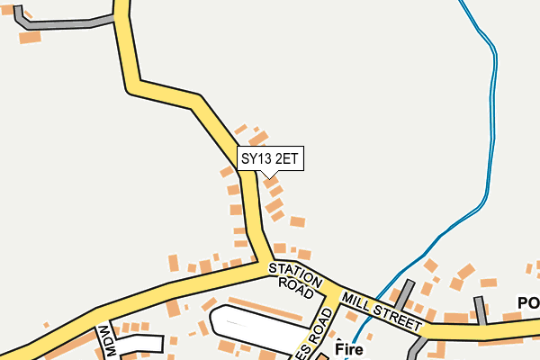 SY13 2ET map - OS OpenMap – Local (Ordnance Survey)