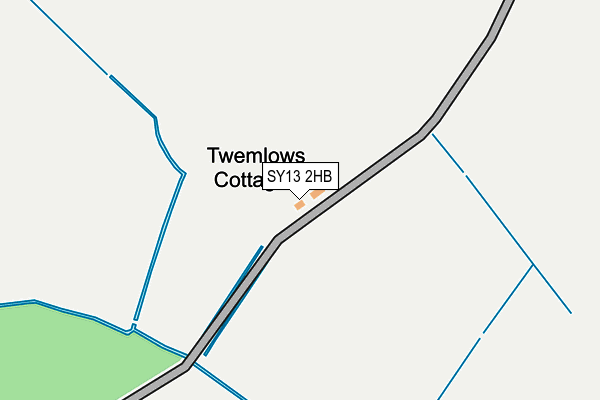 SY13 2HB map - OS OpenMap – Local (Ordnance Survey)