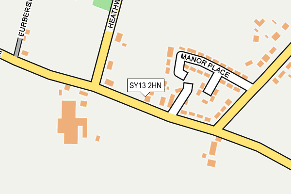 SY13 2HN map - OS OpenMap – Local (Ordnance Survey)