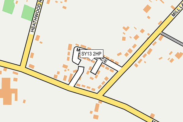 SY13 2HP map - OS OpenMap – Local (Ordnance Survey)