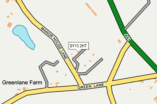 SY13 2HT map - OS OpenMap – Local (Ordnance Survey)