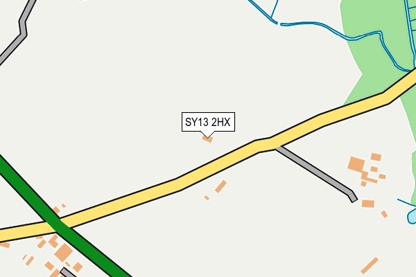 SY13 2HX map - OS OpenMap – Local (Ordnance Survey)